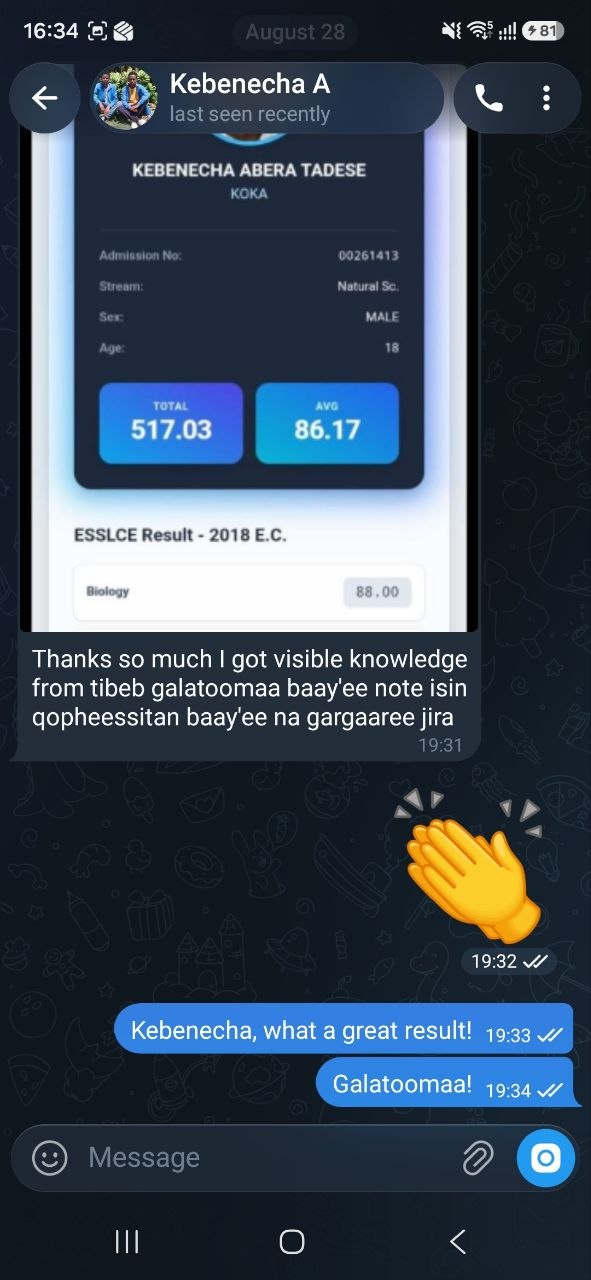 Student feedback screenshot 5